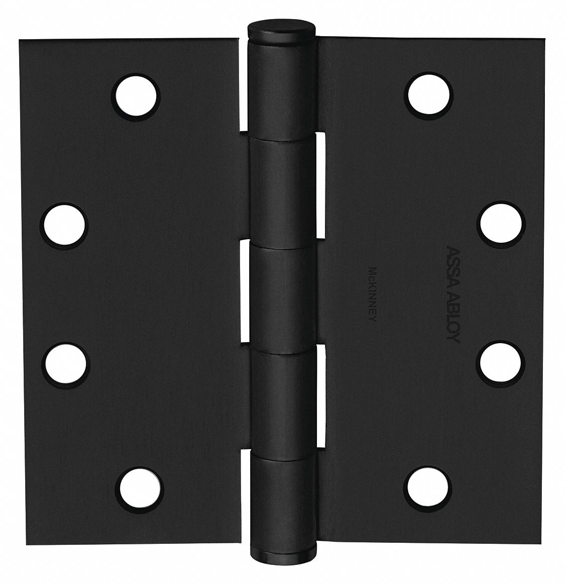 MCKINNEY Five Knuckle Hinge, No, Flush, Plain, Barrel, Powder Coated