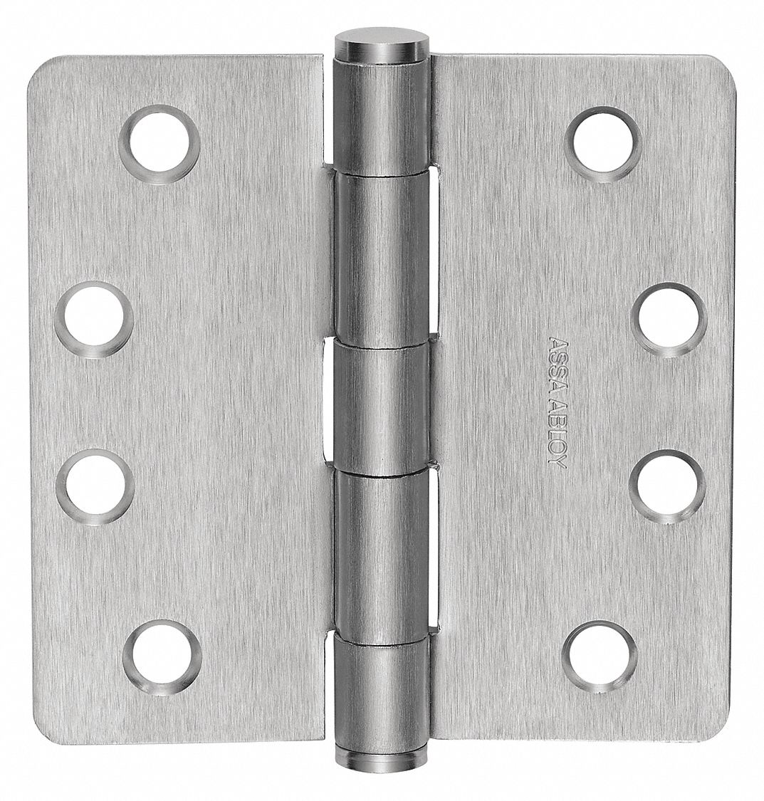 Butt Hinge: Steel, Full Mortise, 1 11/16 in Leaf Wd