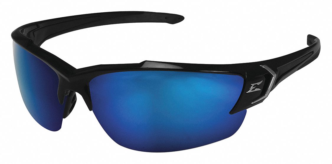 Safety Glasses: AP Blue Lens, Half-Frame, Metal Detectable, Black Frame, Khor G2 Series