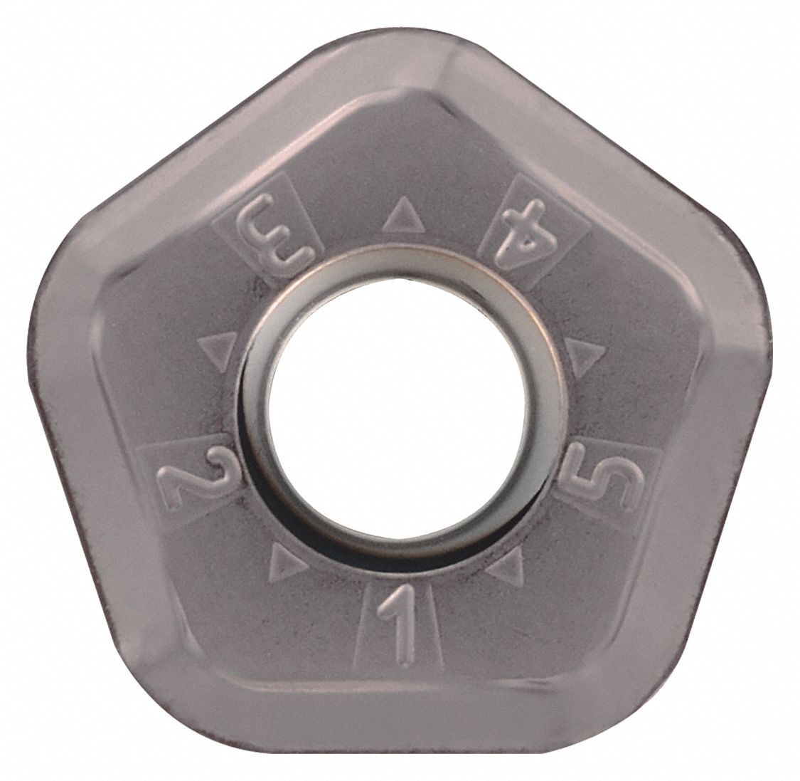 Pentagon Milling Insert: 0.7080 in Inscribed Circle, 0.0790 in Corner Radius, 0.243 in Thick