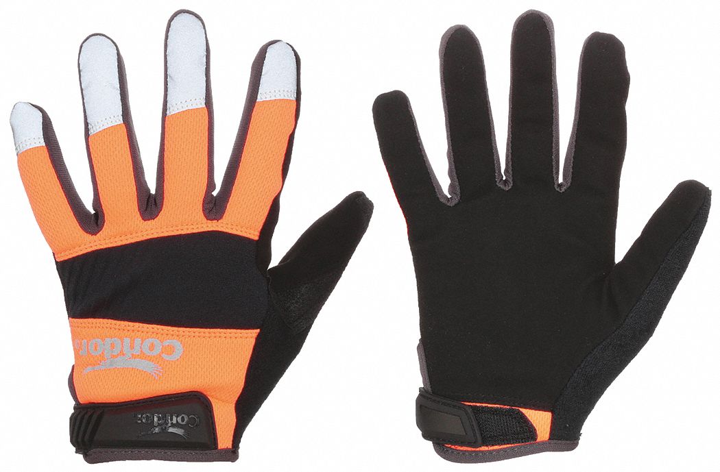 MECHANICS GLOVES, L (10), FULL FINGER, SYNTHETIC LEATHER, NEOPRENE