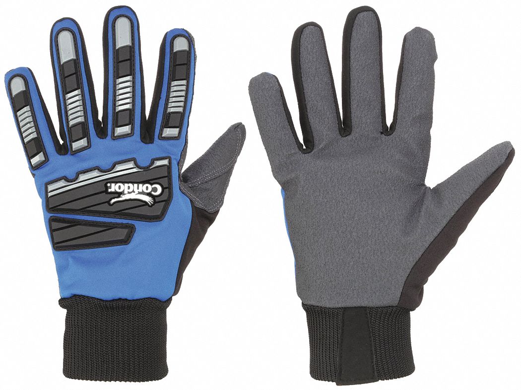 CONDOR, L ( 10 ), PVC, Mechanics Gloves 488C81488C81 Grainger