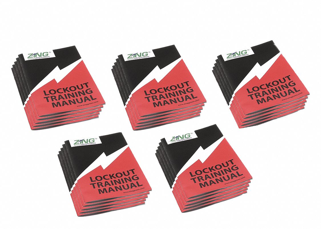 ZING Book/Booklet Lockout/Tagout, Booklets, 25 PK 488D06607125PK