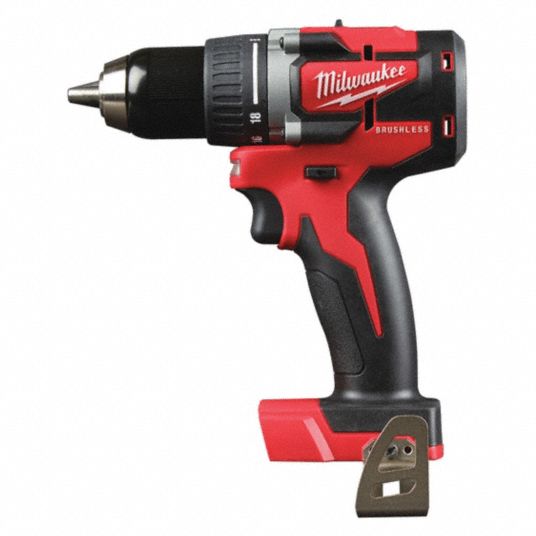 MILWAUKEE Drill: 18V DC, Subcompact Premium, 1/2 in Chuck, 1,800 RPM ...