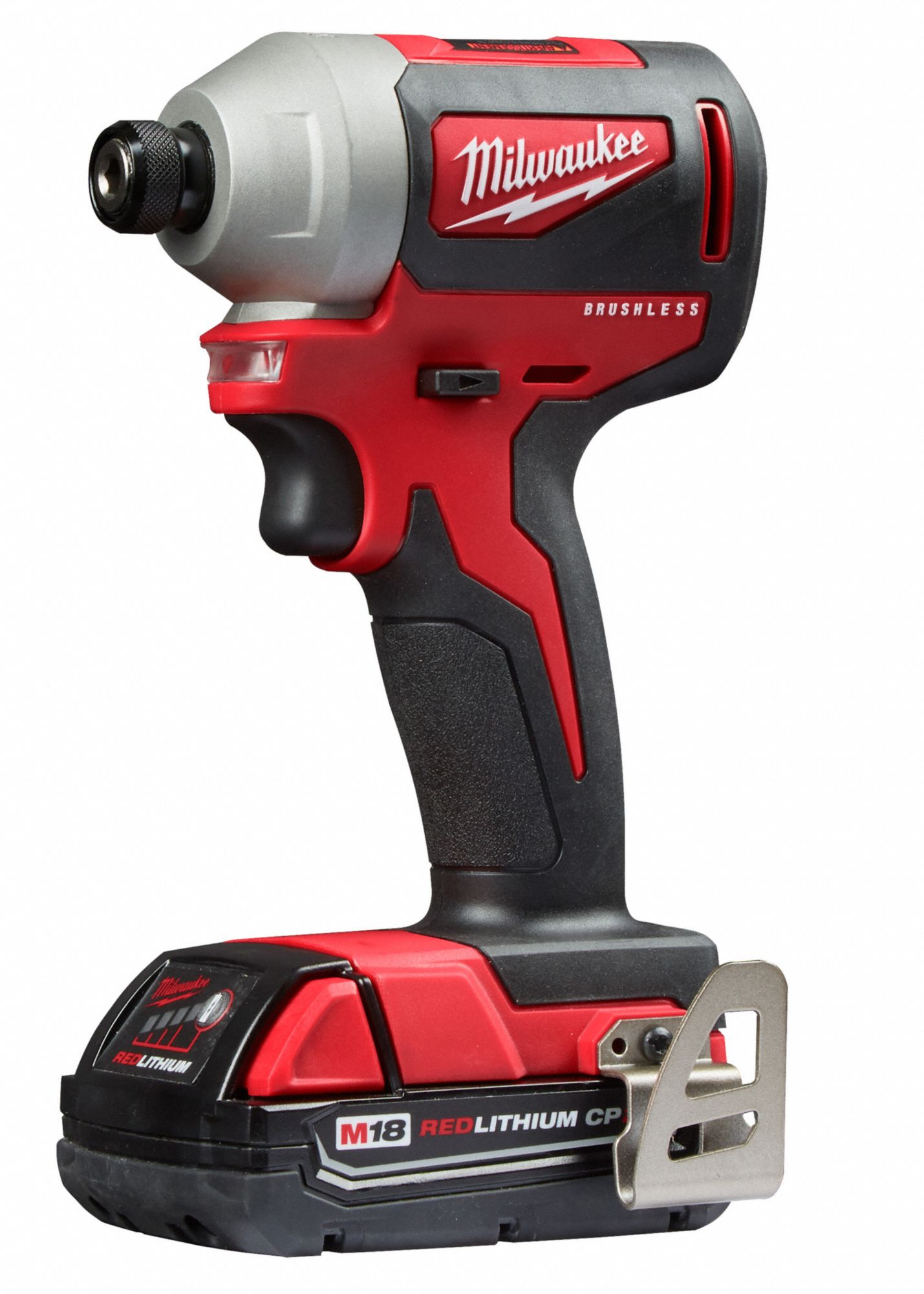 MILWAUKEE Cordless, Impact Driver, 1/4 in Hex, 18V DC, 1,600 in-lb Max ...