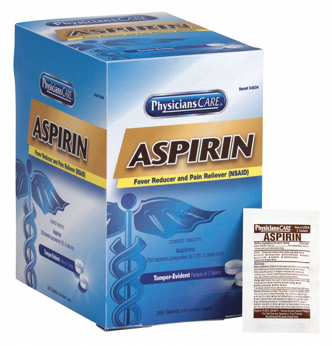 Pain Relief, Tablet, 125 x 2, 325mg, PK250