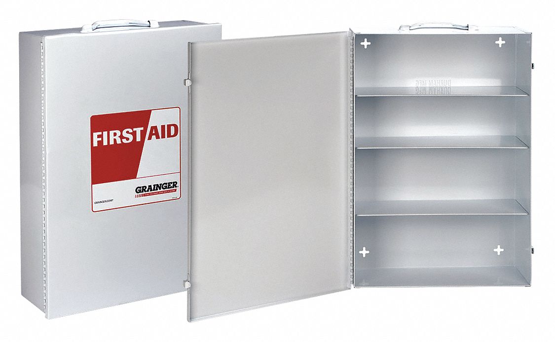 Empty First Aid Cabinet,Wall Mount,White