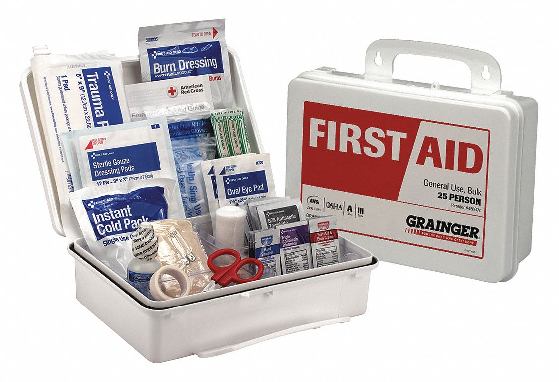 Industrial 25 People Served Per Kit First Aid Kit 488g7254775