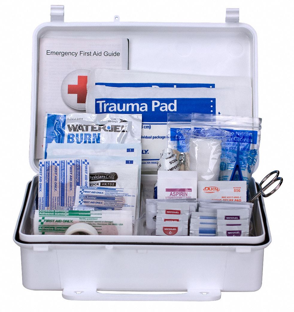 Industrial, 25 People Served per Kit, First Aid Kit - 488G80