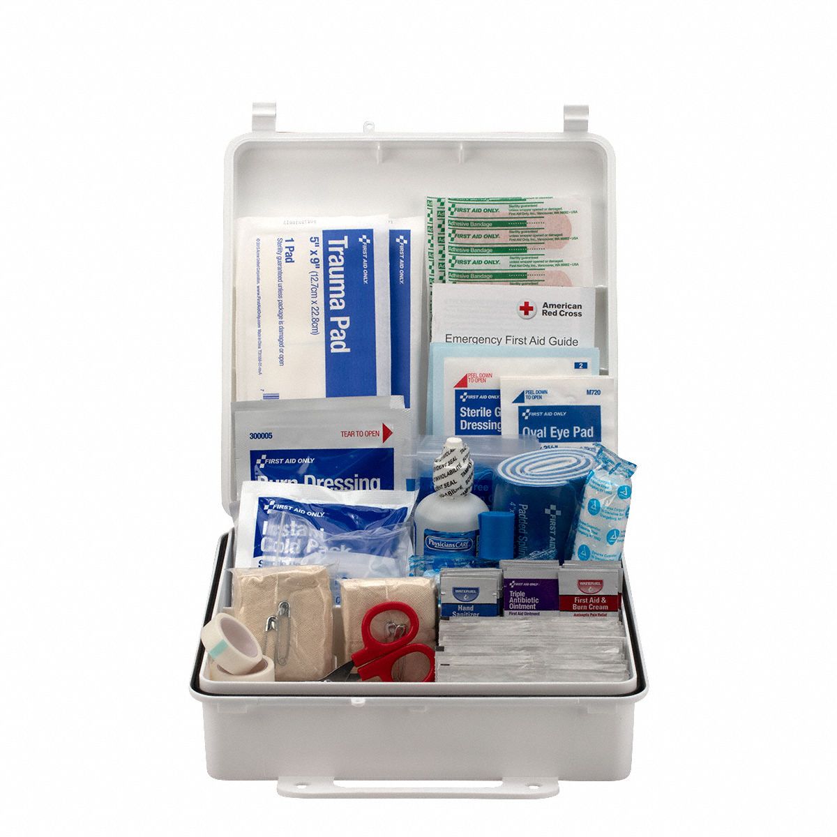 GRAINGER APPROVED First Aid Kit Industrial, 50 People Served per Kit