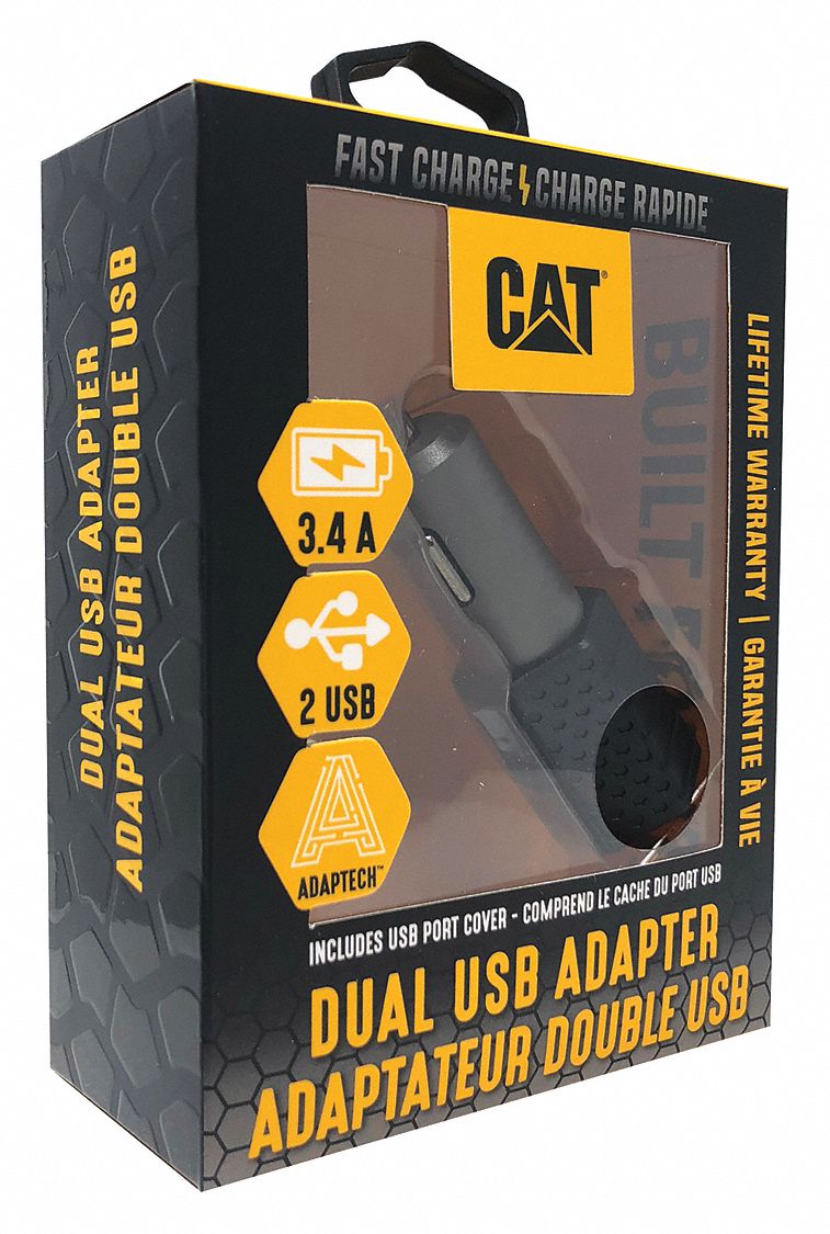 USB Car Charger Charges Up To 2 Devices