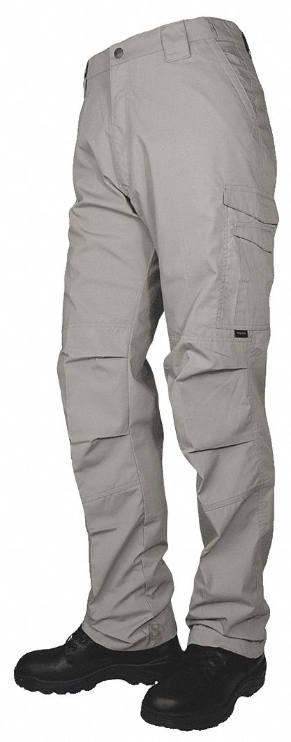 Tactical Pants, 34" Size, Khaki, 10 Pockets