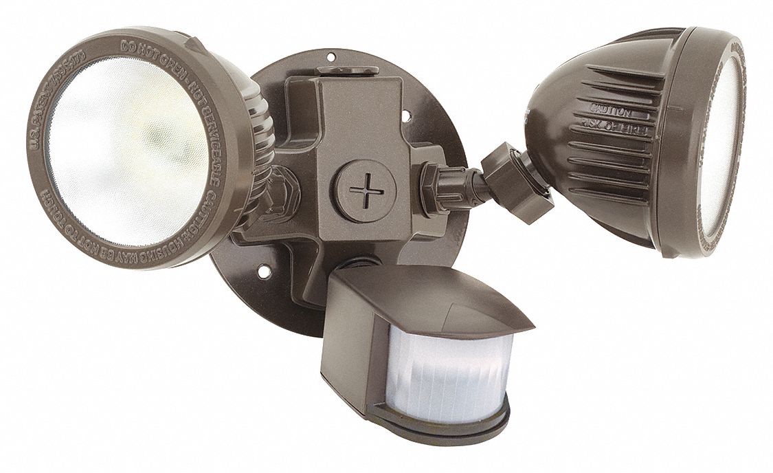 FIXED BEAM ANGLE LIGHT, 2 LIGHTHEADS, 2,104 LM, 27W, TYPE III, 150W PAR, BRONZE, LED