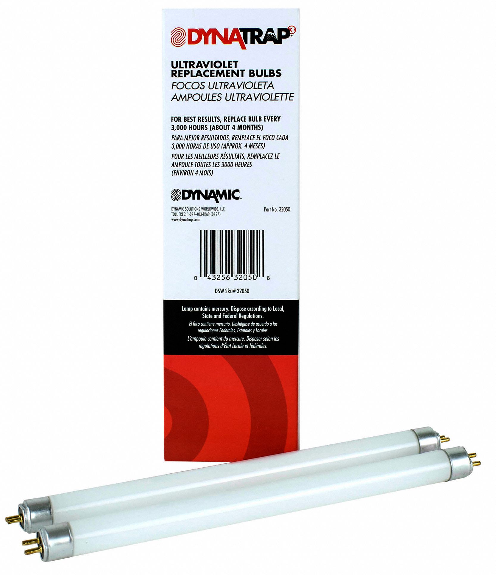 DYNATRAP Replacement Bulb Ultraviolet, 6 W Watts, 8 7/8 in Lg (In.), 5