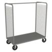 Dual-Side-Access Wire Stock Carts with Solid Shelves