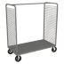 Dual-Side-Access Wire Stock Carts with Solid Shelves