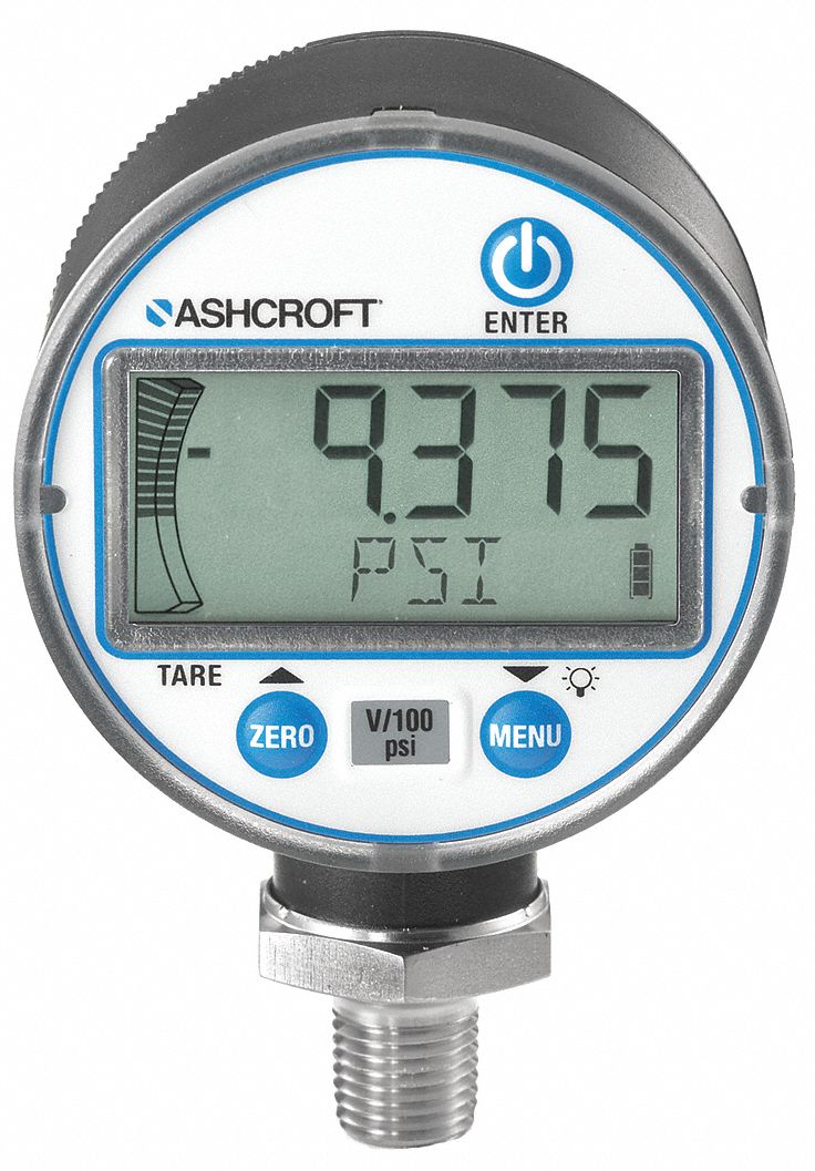 Ashcroft 302089SD02L100#  Digitales Manometer Größe 3 Zoll 100