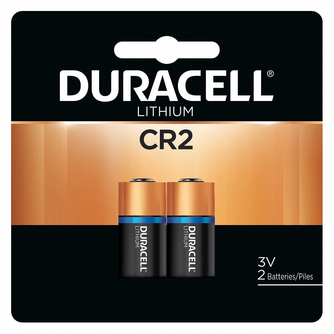 BATTERY, CR2 BATTERY SIZE, LITHIUM, 1,000 MAH CAPACITY, 3V DC, 2 PK