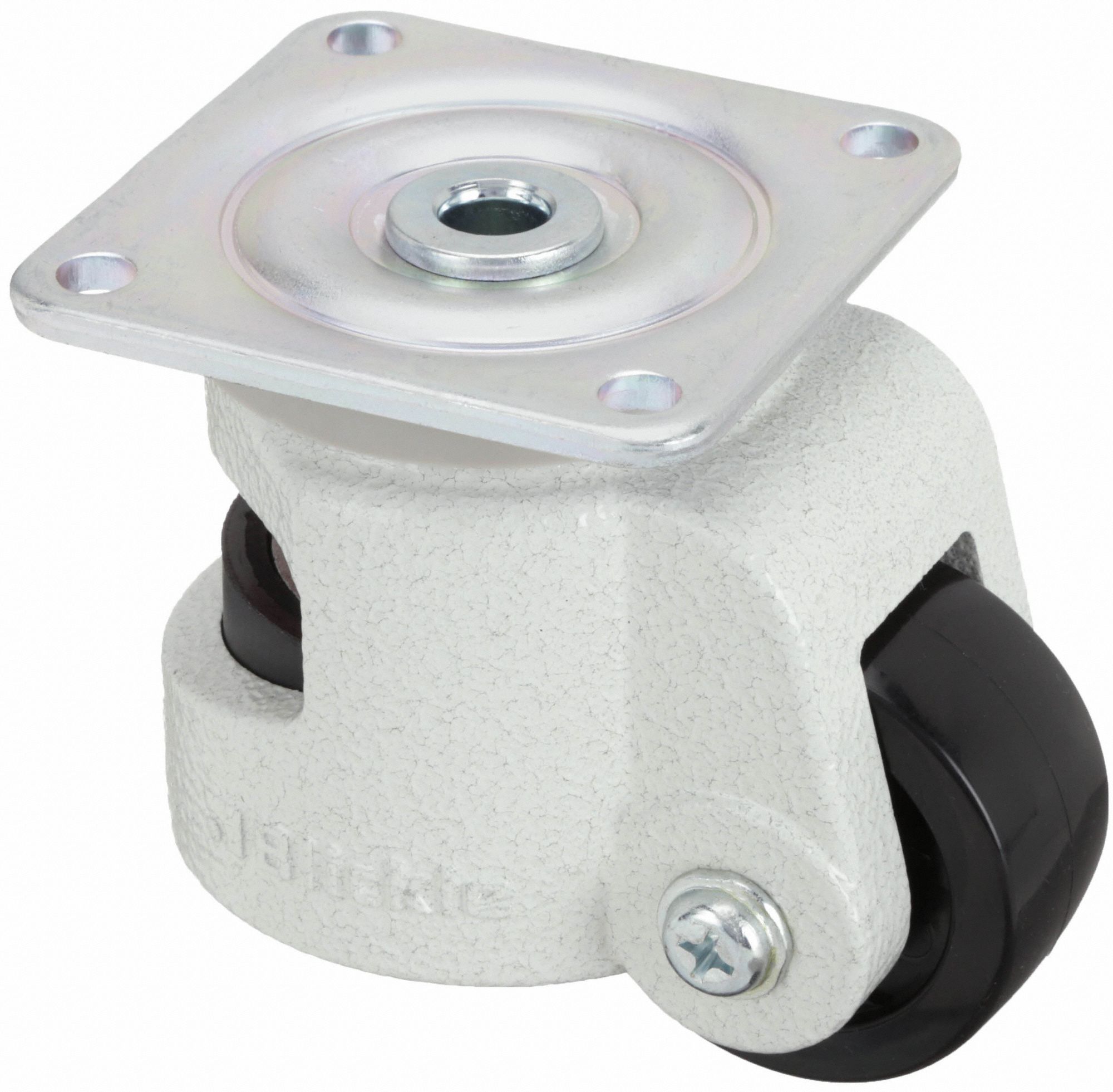 LEVELING PLATE CASTER,SWIVEL,1100 LB.