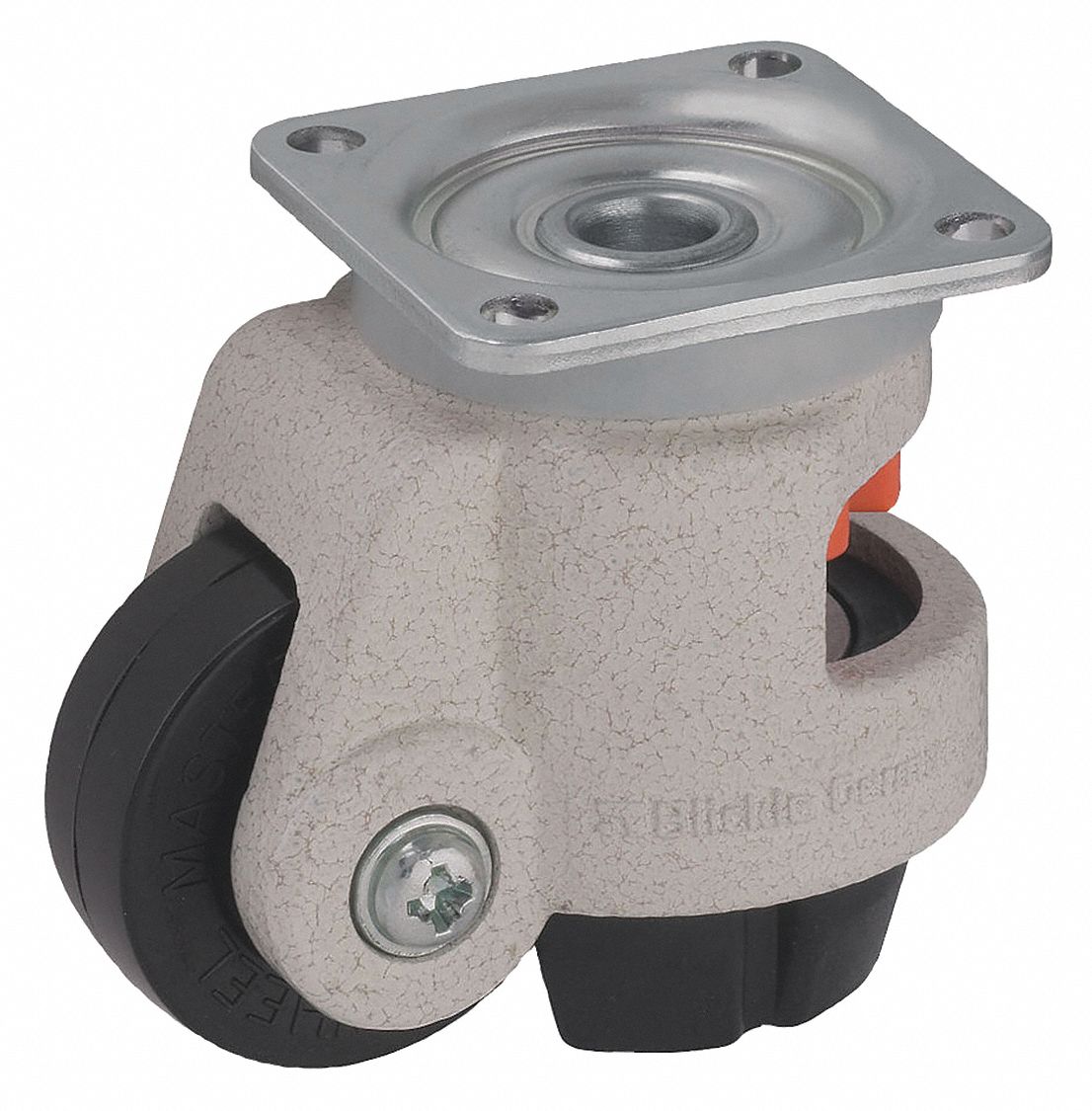 LEVELING PLATE CASTER,SWIVEL,1650 LB.