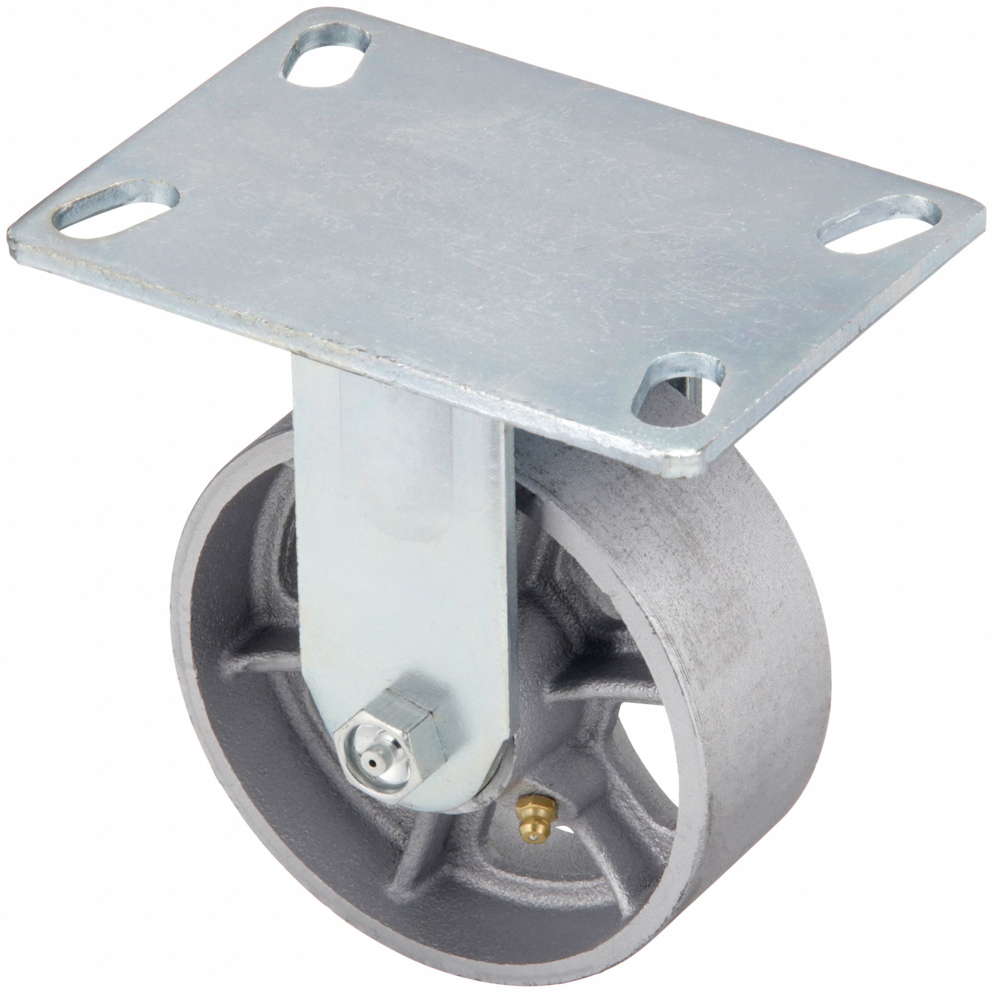 5 in Wheel Dia., 1000 lb, Standard Plate Caster 490V67P21RC050R16
