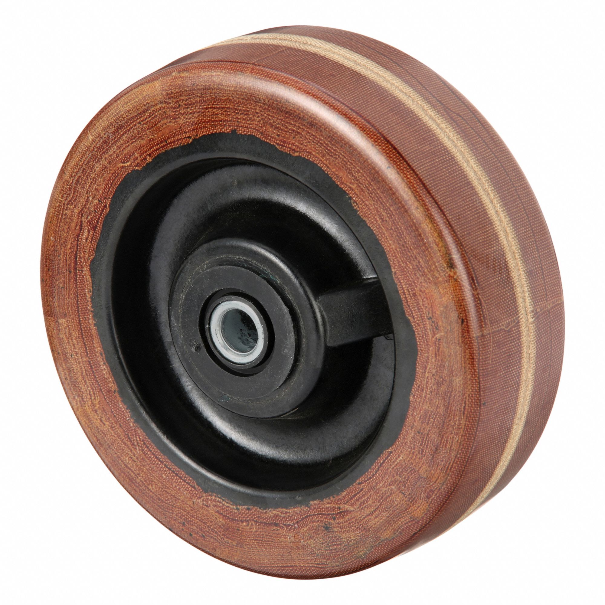 Caster Wheel: 6 in Wheel Dia., 2 in Wheel Wd, Phenolic, 1, 200 lb Load Rating, Std