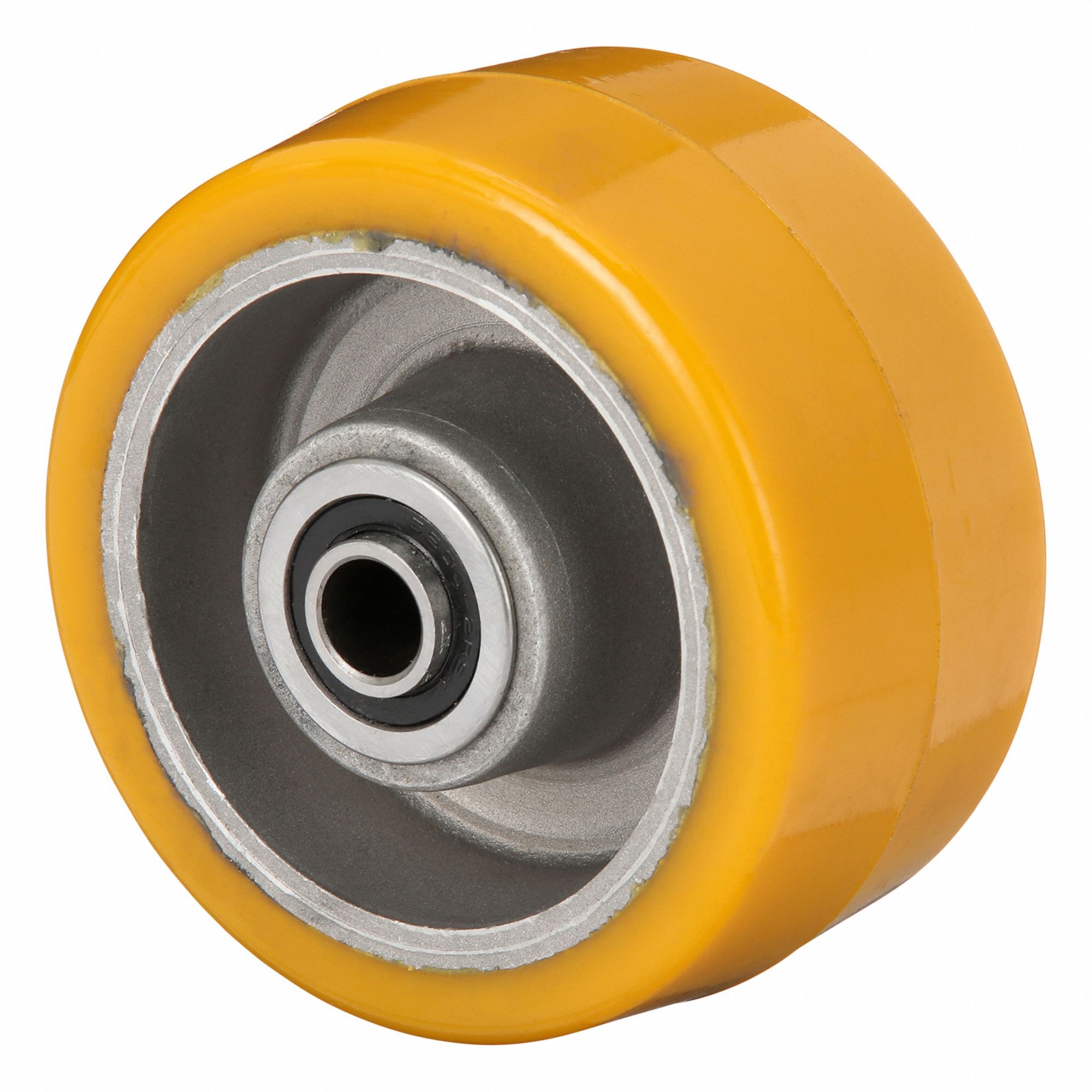 Caster Wheel: 4 in Wheel Dia., 2 in Wheel Wd, Polyurethane, 700 lb Load Rating, Std