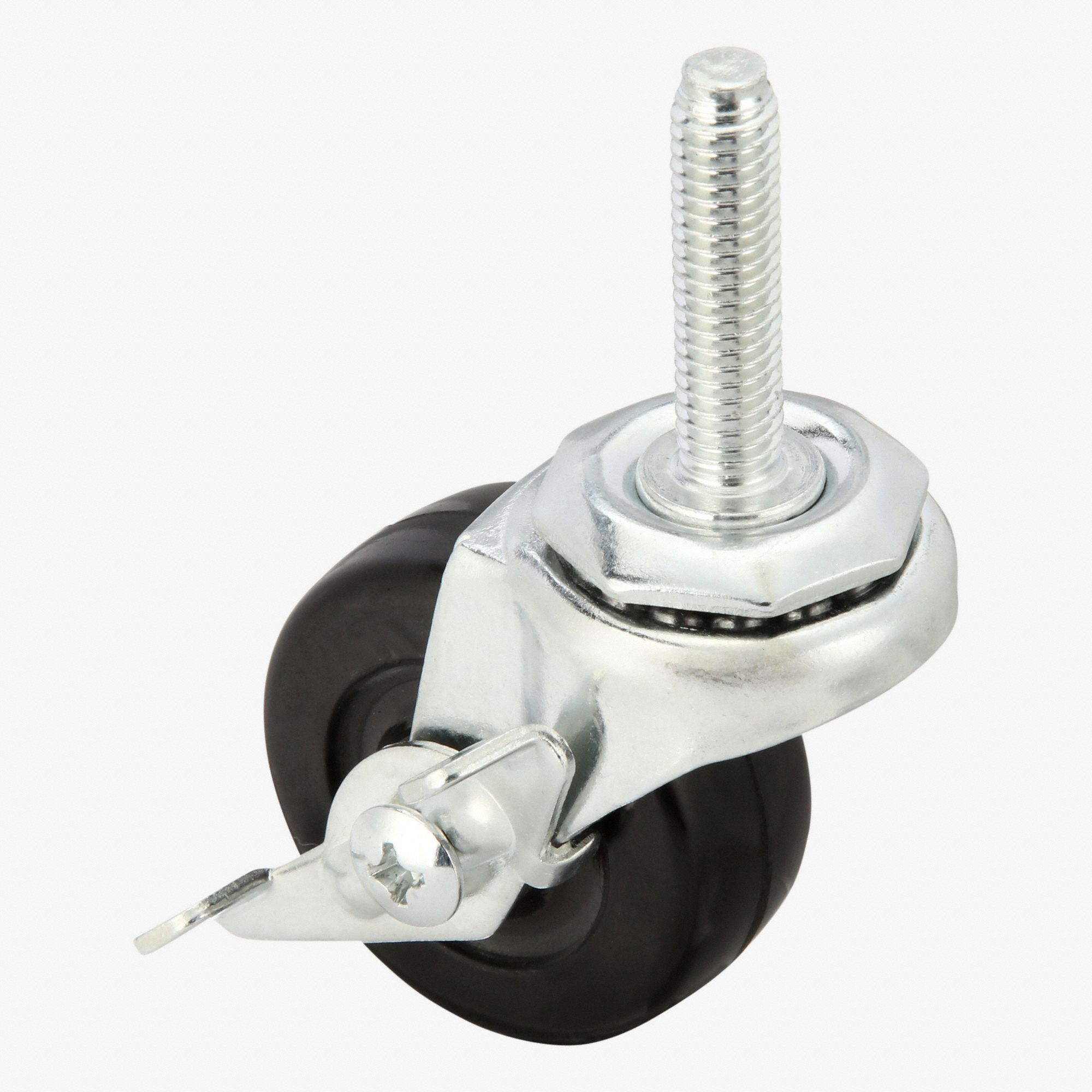 GENERAL PURPOSE THREADED STEM CASTER, 2 IN WHEEL DIAMETER, 90 LB, 2⅝ IN MOUNTING H