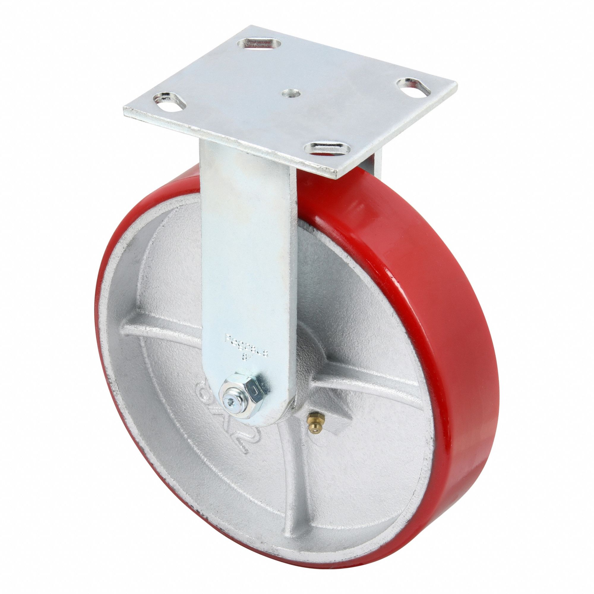 Plate Caster: Corrosion-Resistant/Debris-Resistant/Maint Free/Quiet-Roll, Rigid