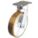 KINGPINLESS PLATE CASTER, 8 IN WHEEL DIAMETER, 1250 LB, 9½ IN MOUNTING H, FIRM