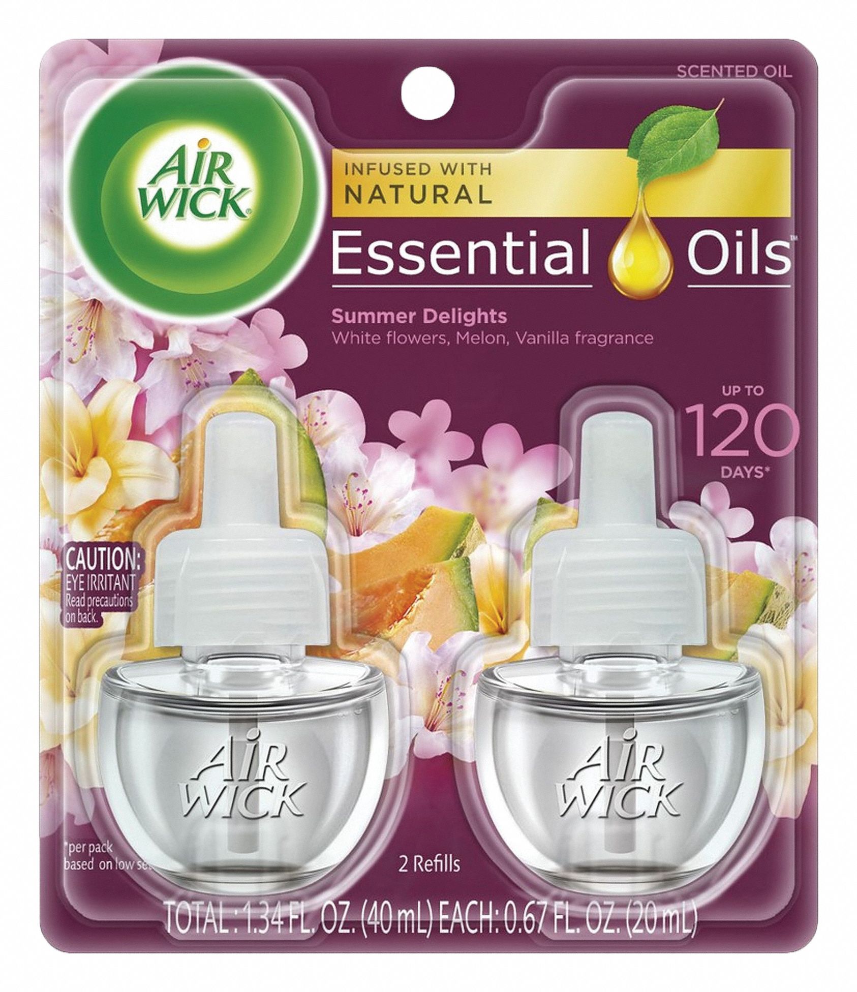 Oil Based Air Freshener Refill: Airwick®, 0.67 oz Container Size, 45 day Refill Life, 6 PK