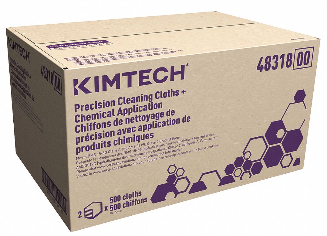 KIMTECH Dry Wipe, Kimtech Precision Cleaning Cloths, 9 in x 12 in