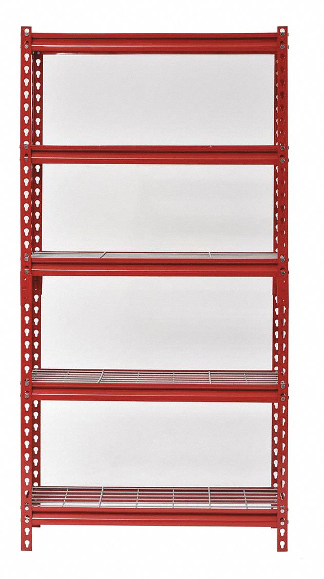 SANDUSKY Freestanding, Bulk Storage Rack, Decking Material Steel Wire, No. of Shelves 5 489K18