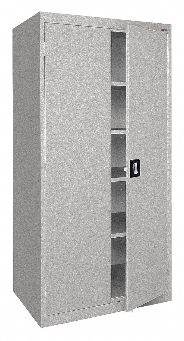 SANDUSKY Commercial Storage Gray, 72 in H X 36 in W X 18 in D, Assembled 489K44