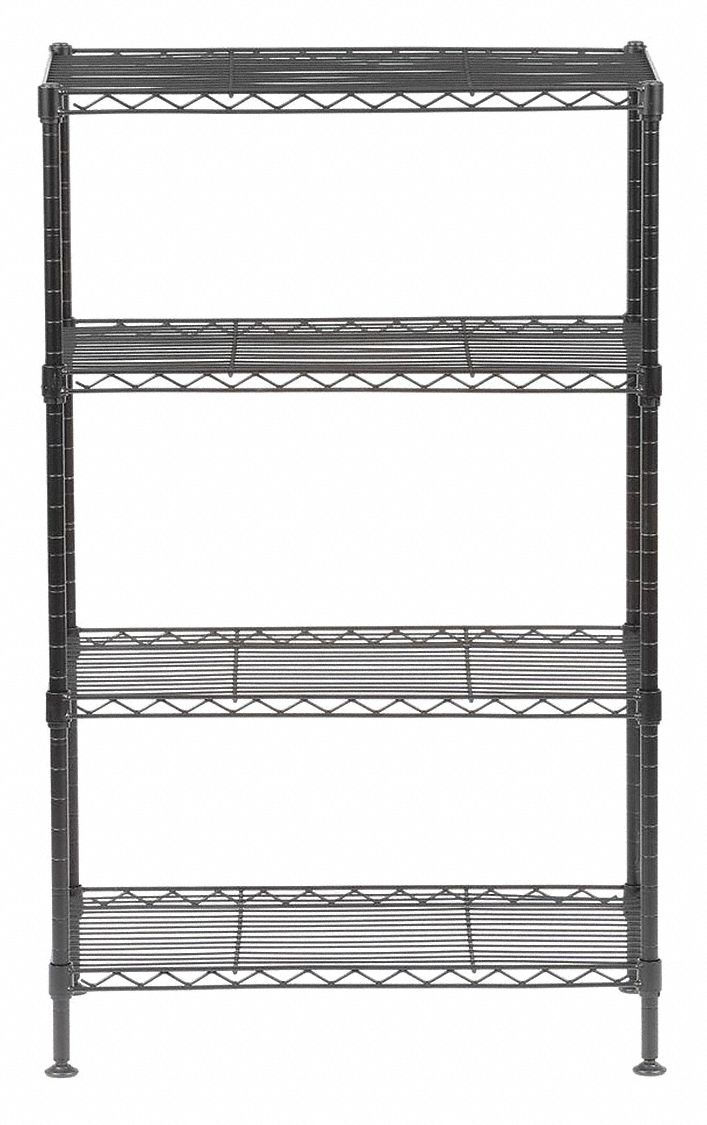 SANDUSKY Wire Shelving Unit Starter, 20 in x 12 in, 32 in Overall Ht