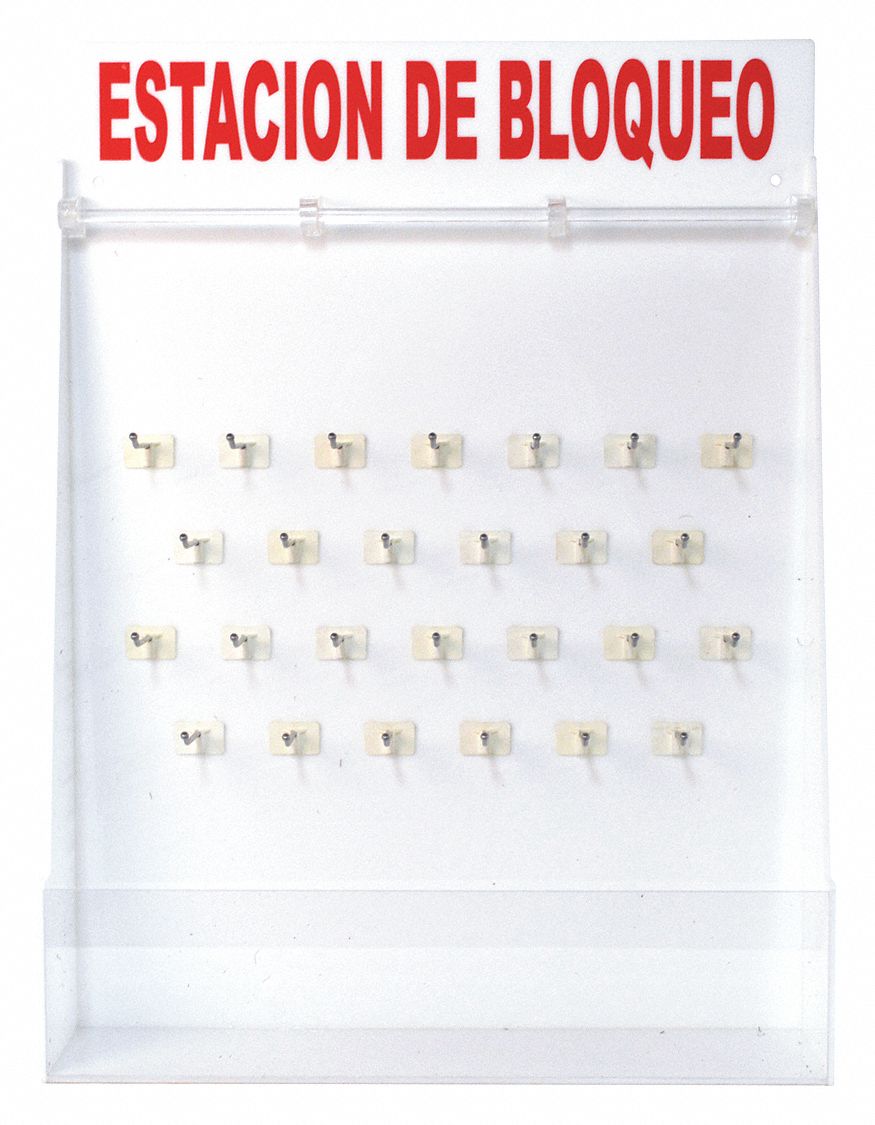 Lockout Board: 1 Components Included, Lockout Station, No Padlocks, Lockout Board