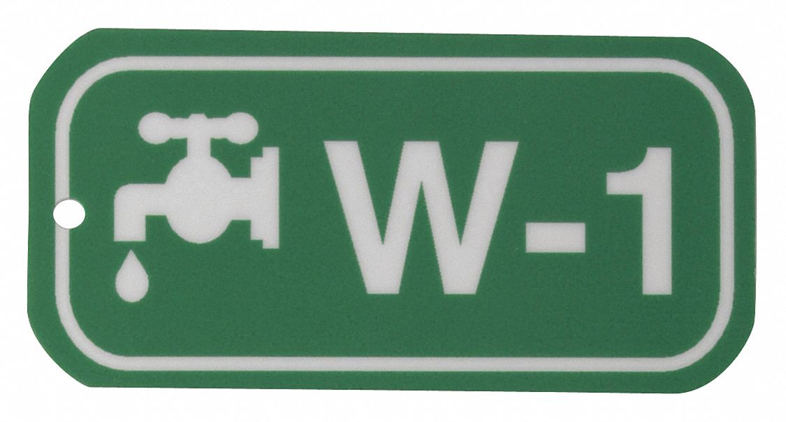 Lockout Tag: None/ No Header, W-1, Polystyrene, English, Plastic