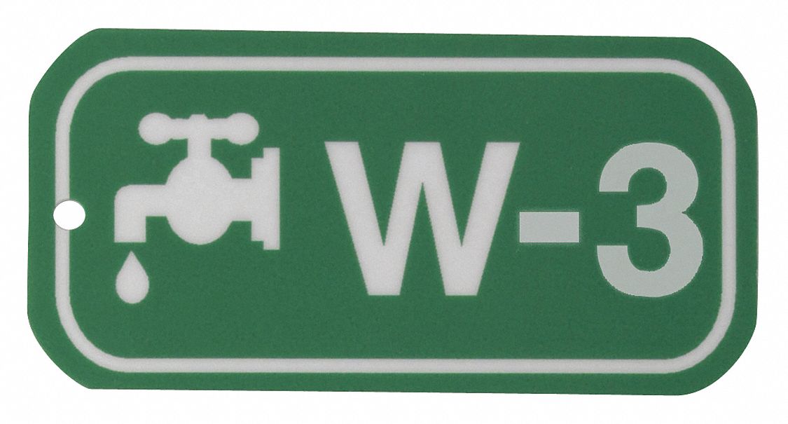 Lockout Tag: None/ No Header, W-3, Polystyrene, English, Plastic