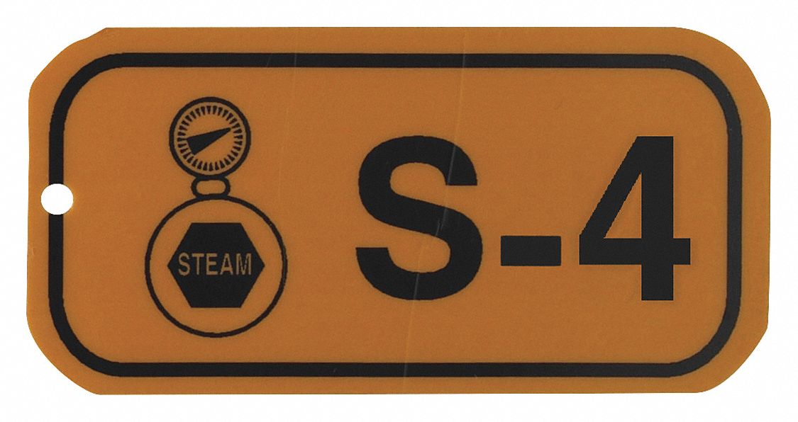 Lockout Tag: None/ No Header, S-4, Polystyrene, English, Plastic, Holes