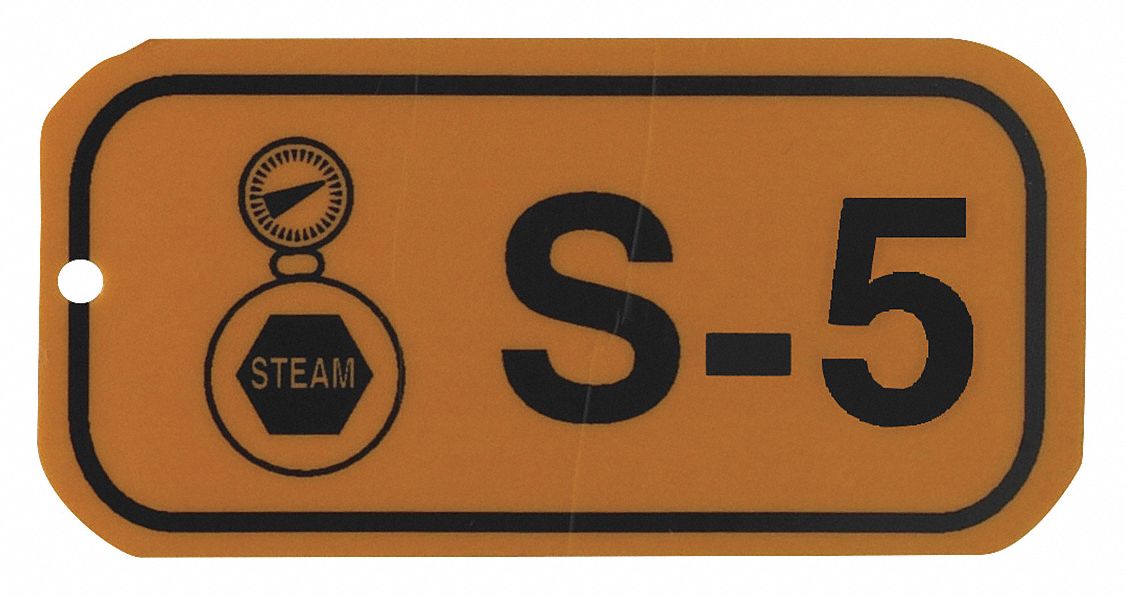 Lockout Tag: None/ No Header, S-5, Polystyrene, English, Plastic, Holes