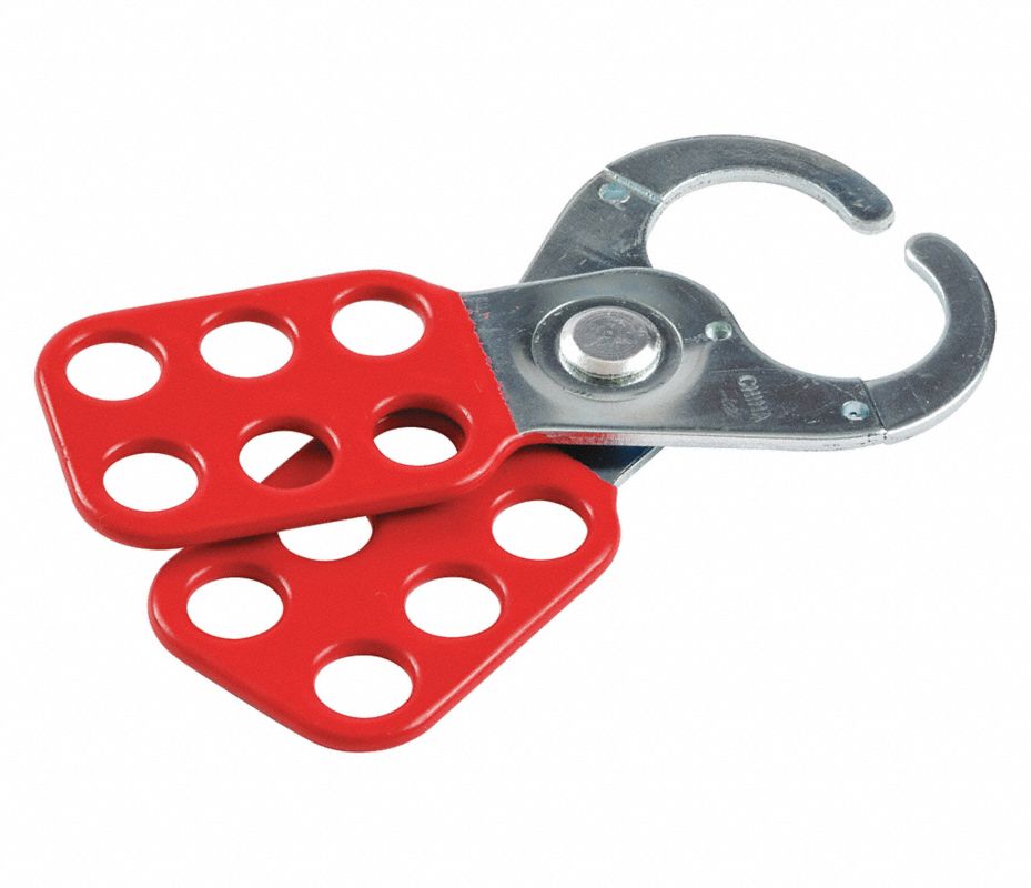 BRADY Aldaba Bloqueo,Rojo,Acero,41/2" L Aldabas de Bloqueo 489L68 133161 Grainger México