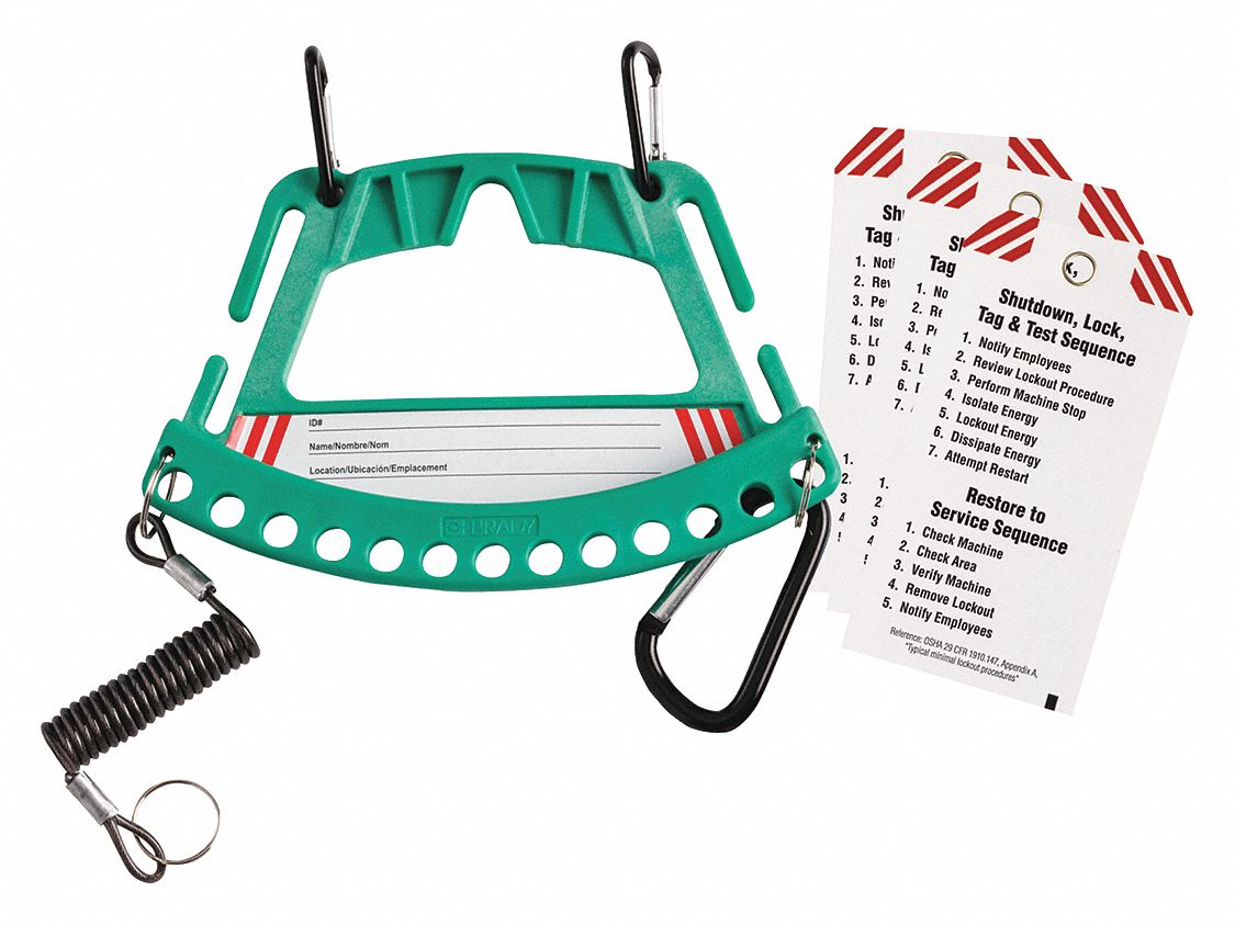 Lockout Station: 5 Components Included, Lockout Station, No Padlocks, Padlock Caddy