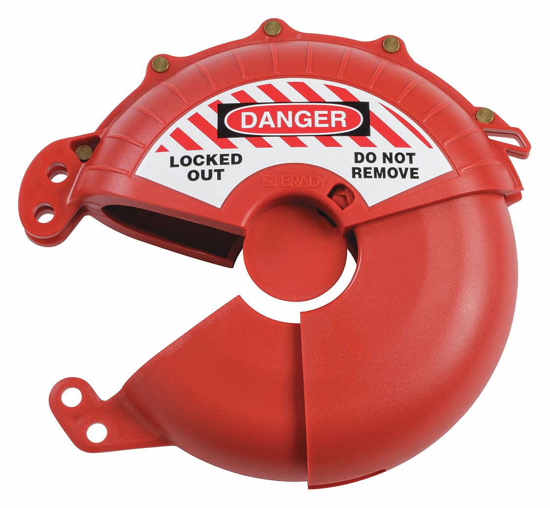 BRADY, Collapsible Gate Valve Lockout, For 7 in Max Hand Wheel Dia