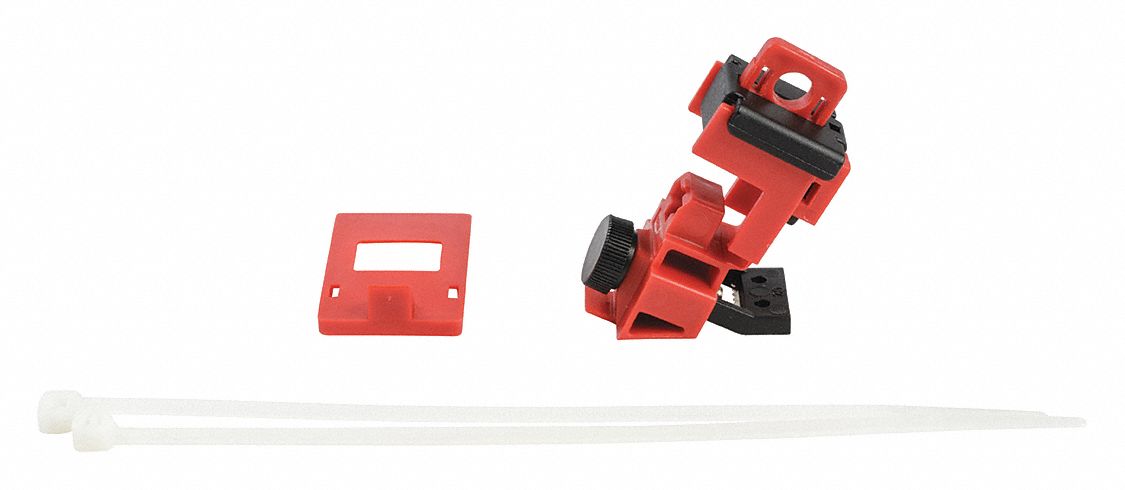 VERROUILLAGE DE DISJONCTEUR UNIPOLAIRE, ANGLAIS, ANSI, LARGEUR 1 3/50 PO, HAUTEUR 1 19/50 PO