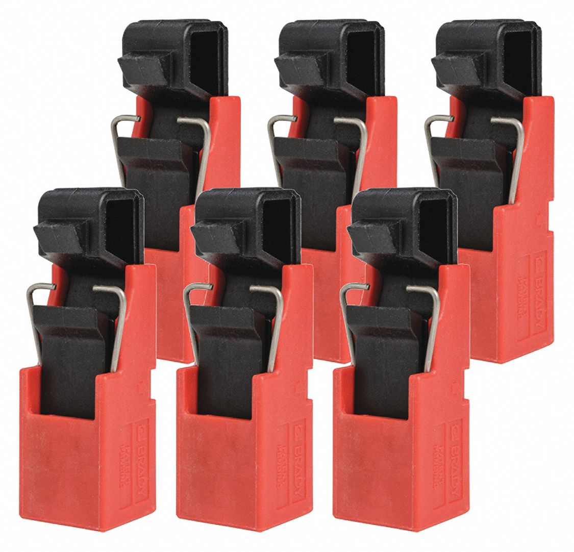 BRADY, Snap-On, For 120/277V AC Volt, Circuit Breaker Lockout Rail ...