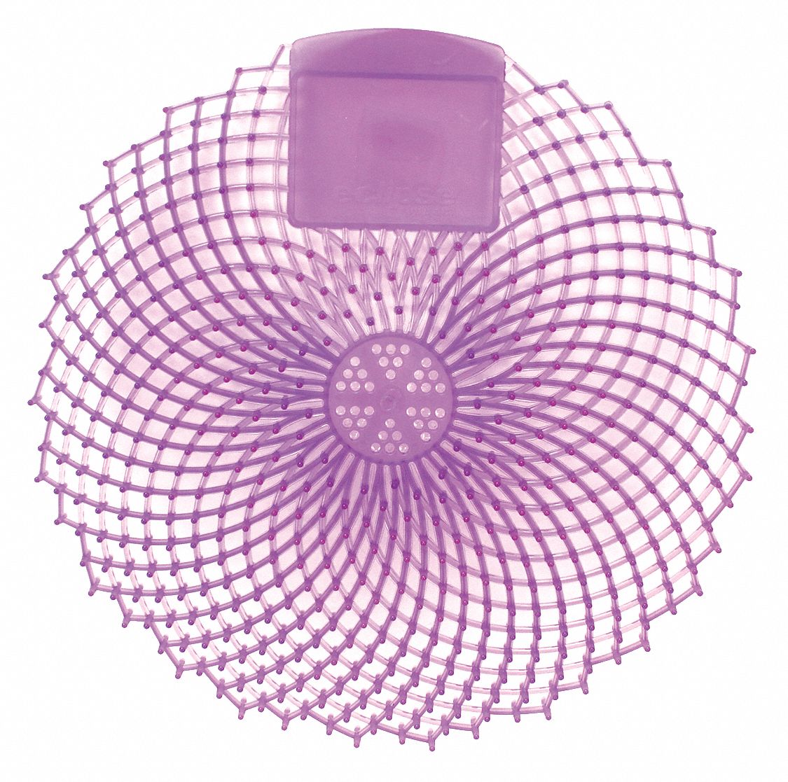 Urinal Screen: Non-Para, Round, 1.44 oz Container Size, Purple, Lavender Fields, 12 PK
