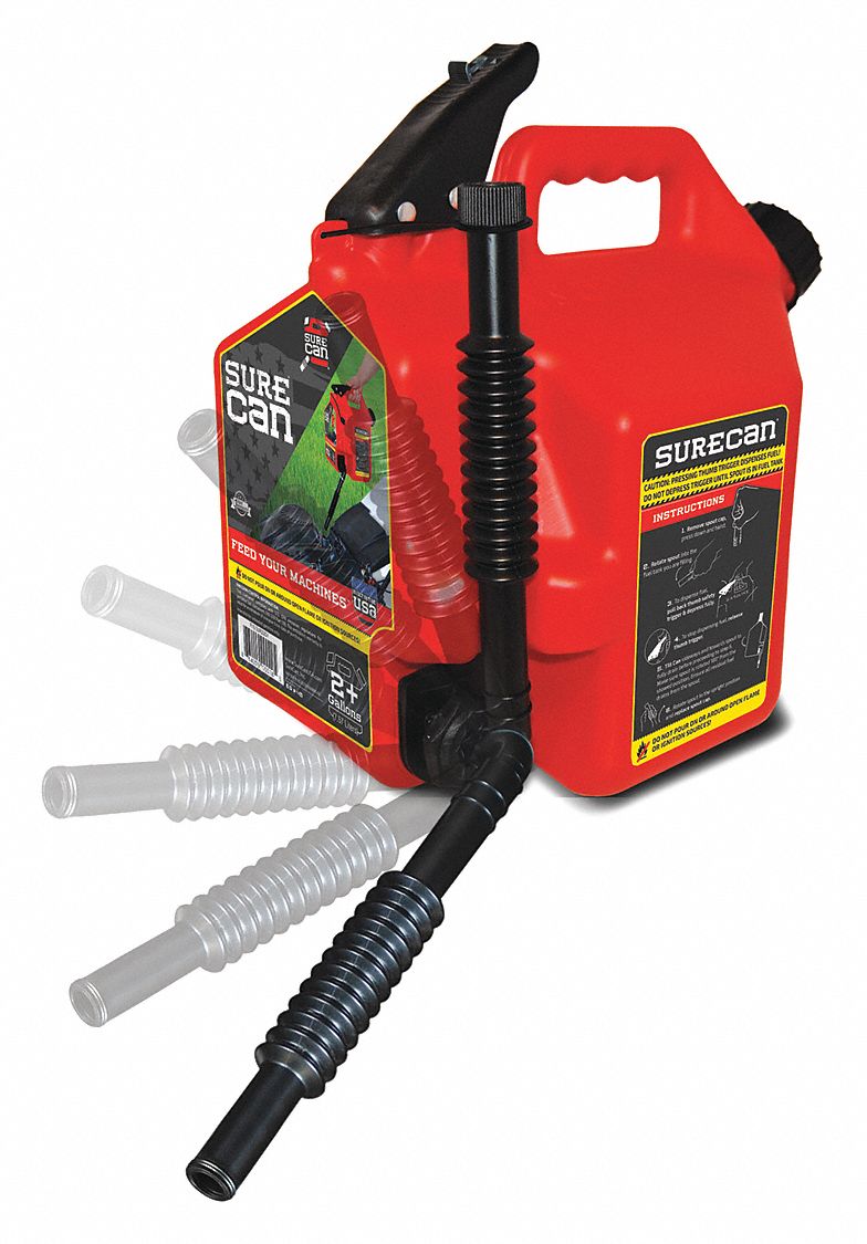2.2 gal Type II Safety Gas Can Red HDPE
