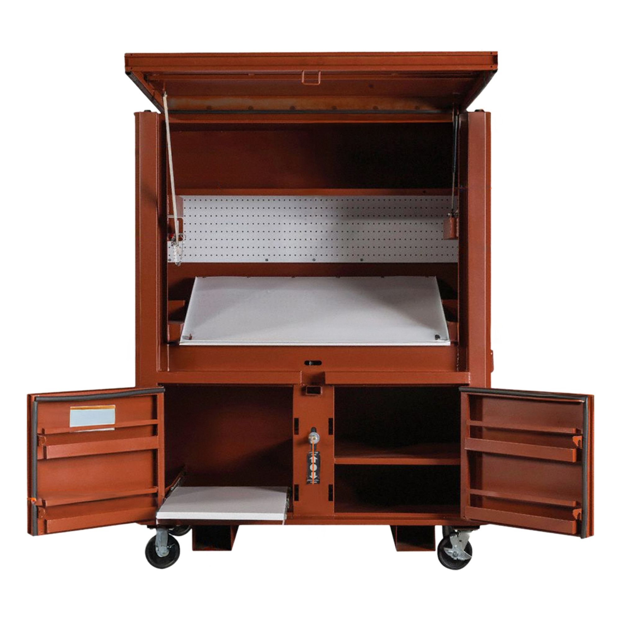 CRESCENT JOBOX, 33 in W x 63 in D x 80 in H, 91 cu ft