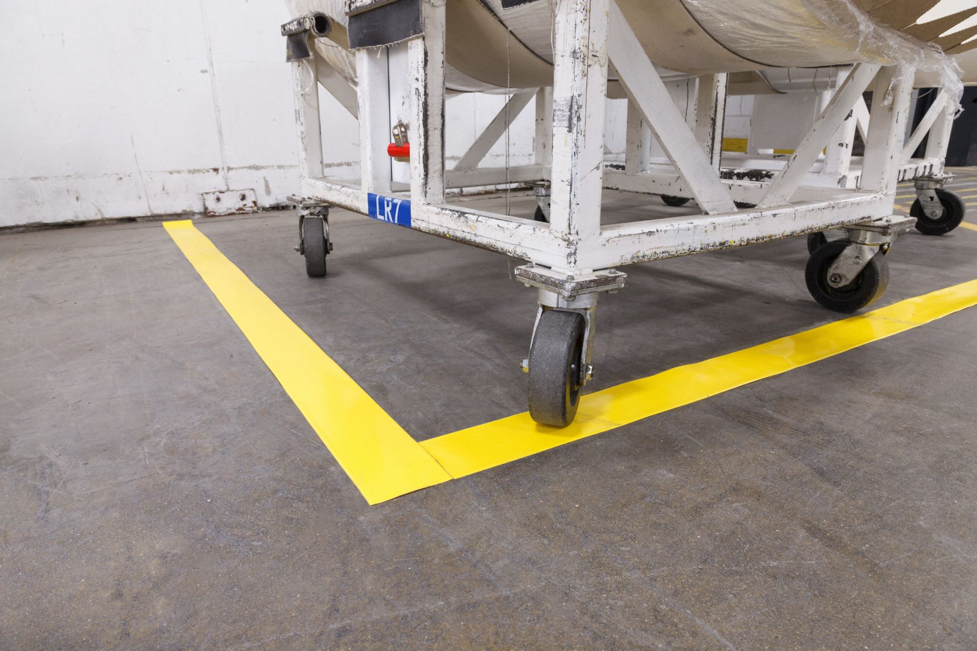 BRADY Floor Marking Tape, Pattern Solid, Yellow, Width 3 in, Roll