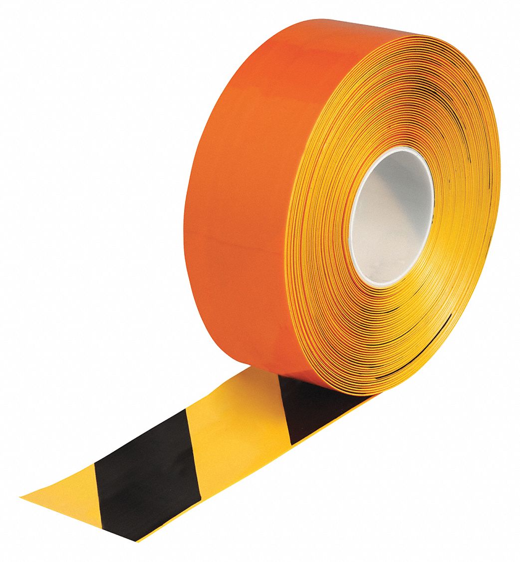 ExtraDurable, Striped, Floor Marking Tape 489N38149637 Grainger